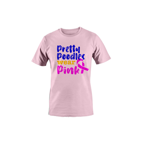 Pretty Poodles Wear Pink Tee