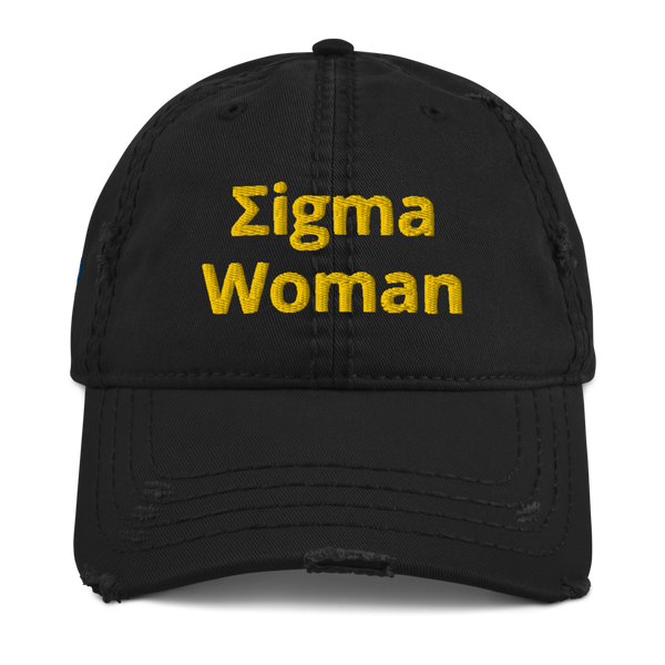 Σigma Woman Distressed Dad Hat